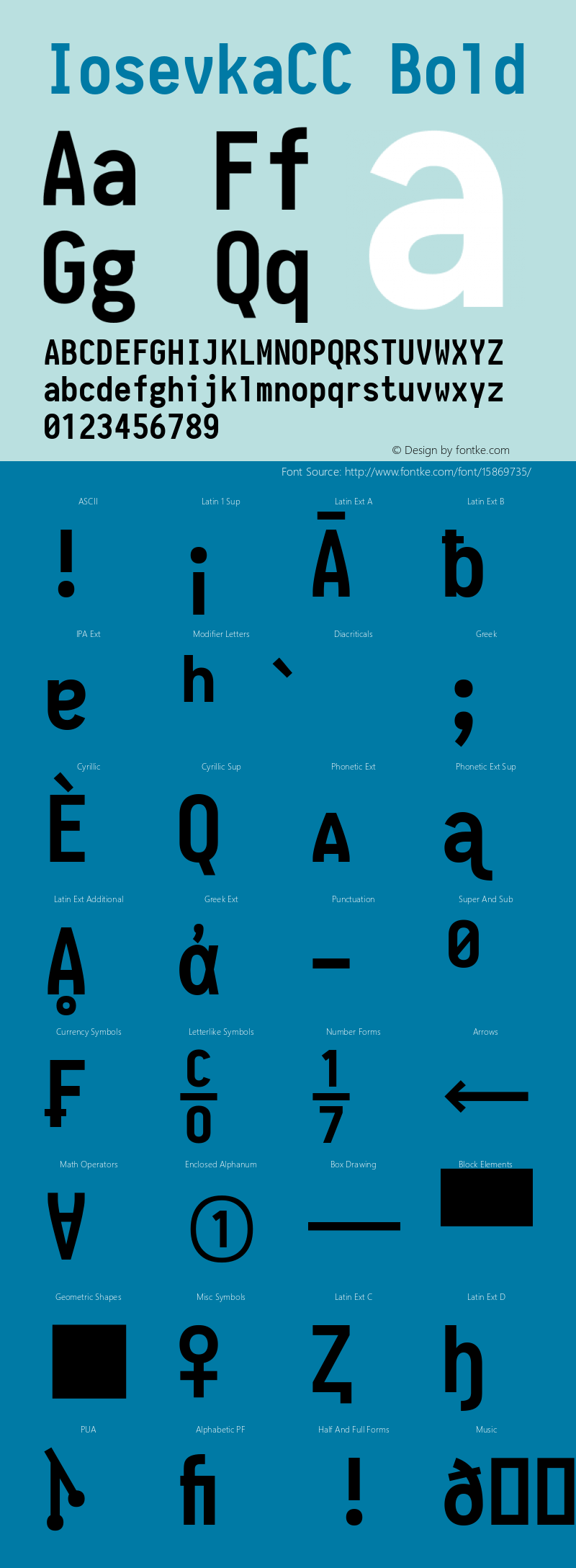 IosevkaCC Bold 1.0-beta3; ttfautohint (v1.4.1)图片样张