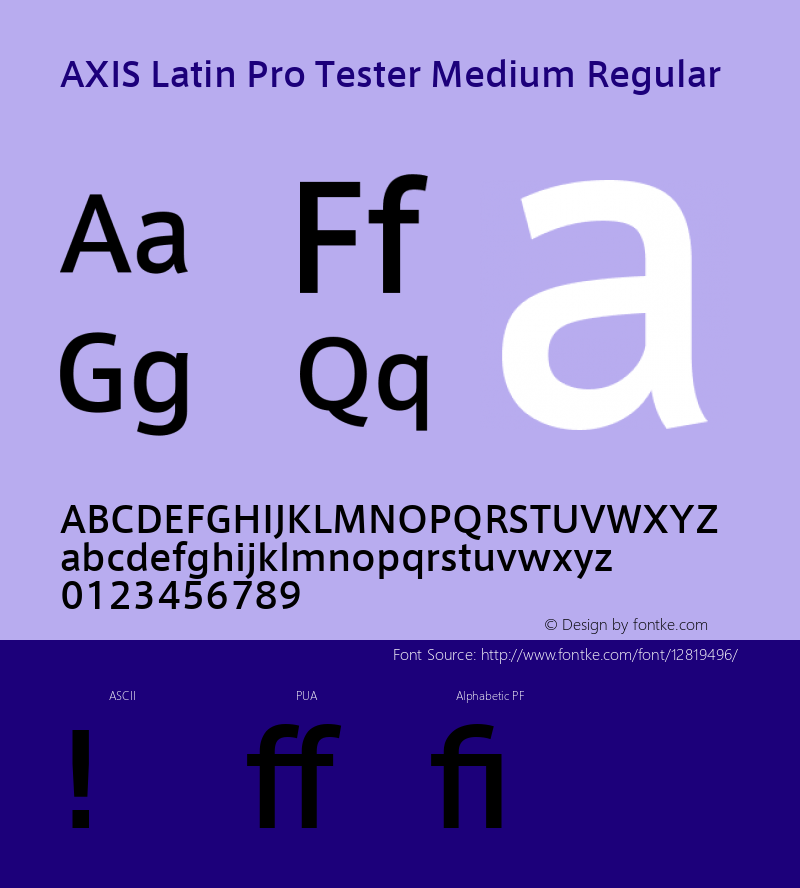 AXIS Latin Pro Tester Medium Regular Version 1.101;PS 1.000;Core 1.0.38;makeotf.lib1.6.5960; TT 0.93图片样张
