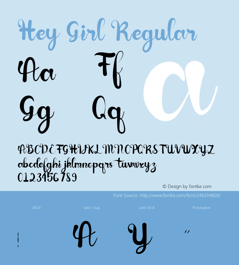 Hey Girl Version 1.144;Fontself Maker 3.5.4图片样张