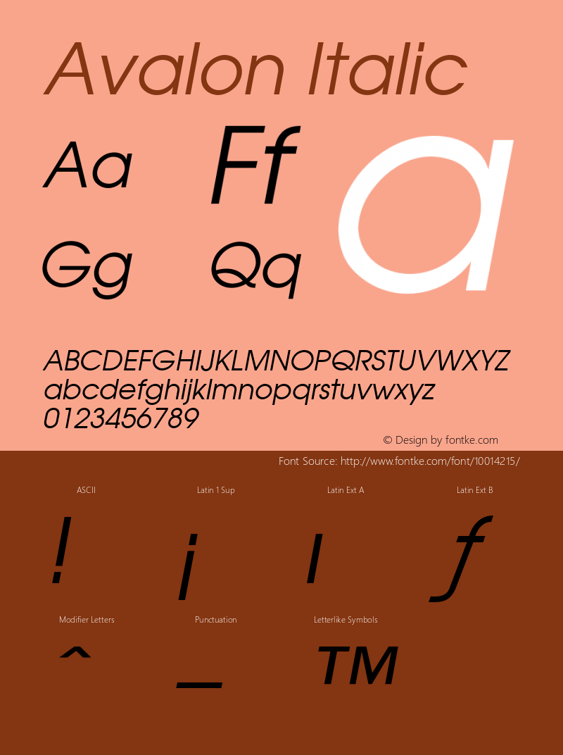 Avalon Italic 001.003图片样张