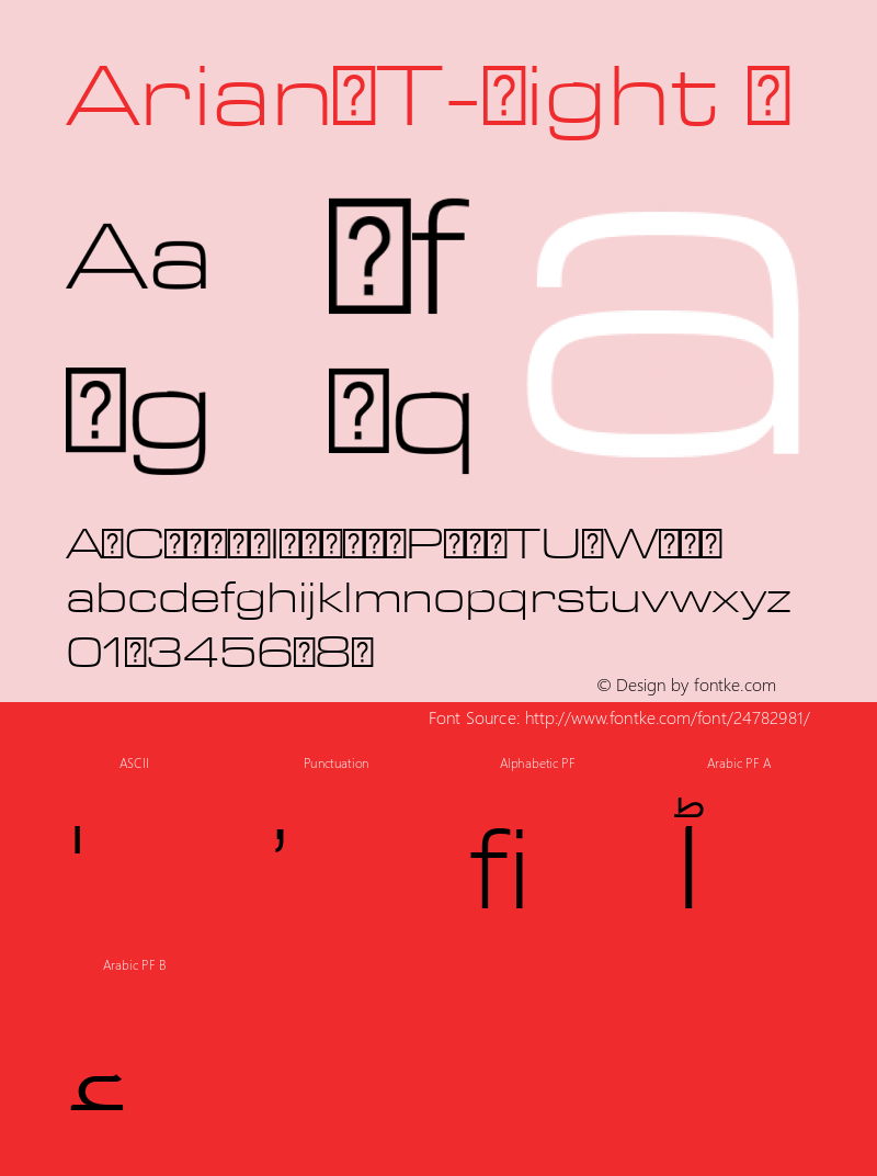 ☞Arian LT Light Version 2.00;com.myfonts.easy.linotype.arian.std-light.wfkit2.version.48Yv图片样张