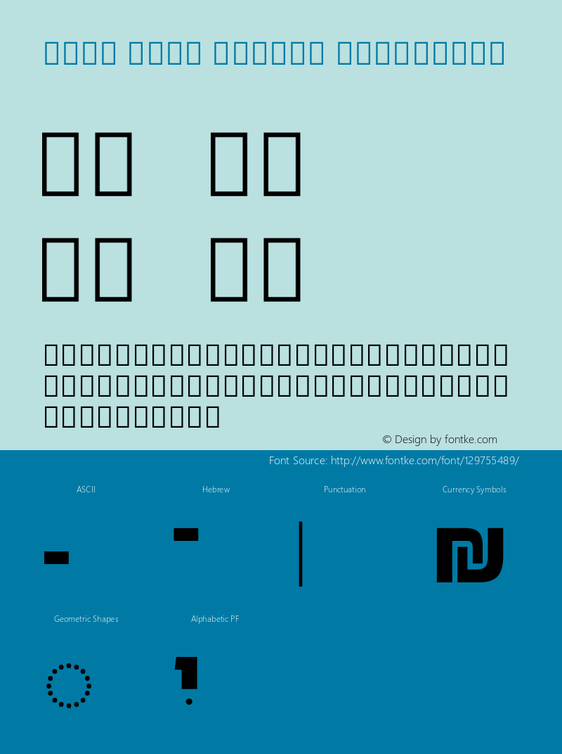 Noto Sans Hebrew ExtraBold Version 3.000; ttfautohint (v1.8.3) -l 8 -r 50 -G 200 -x 14 -D hebr -f none -a qsq -X 