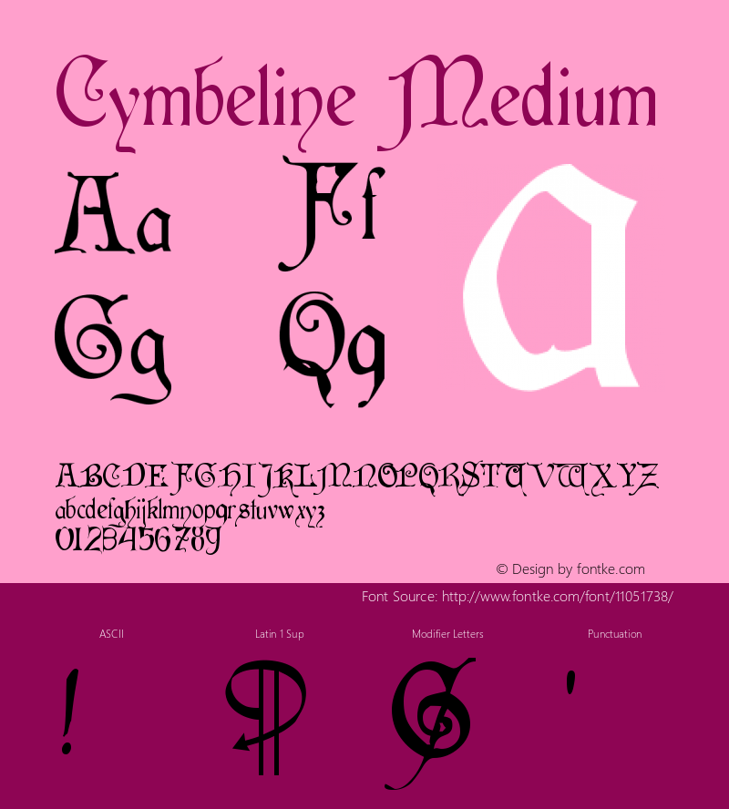 Cymbeline Medium Version 001.000图片样张