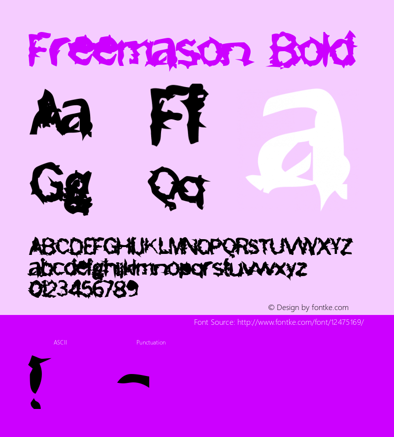 Freemason Bold Version 2.00图片样张