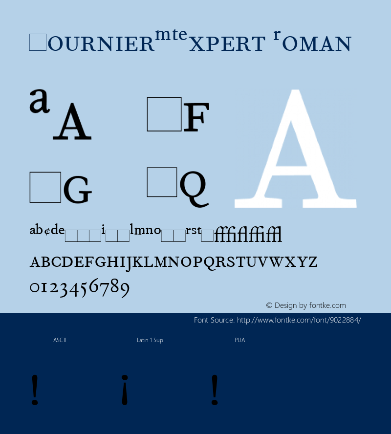 FournierMTExpert Roman Version 1.00图片样张