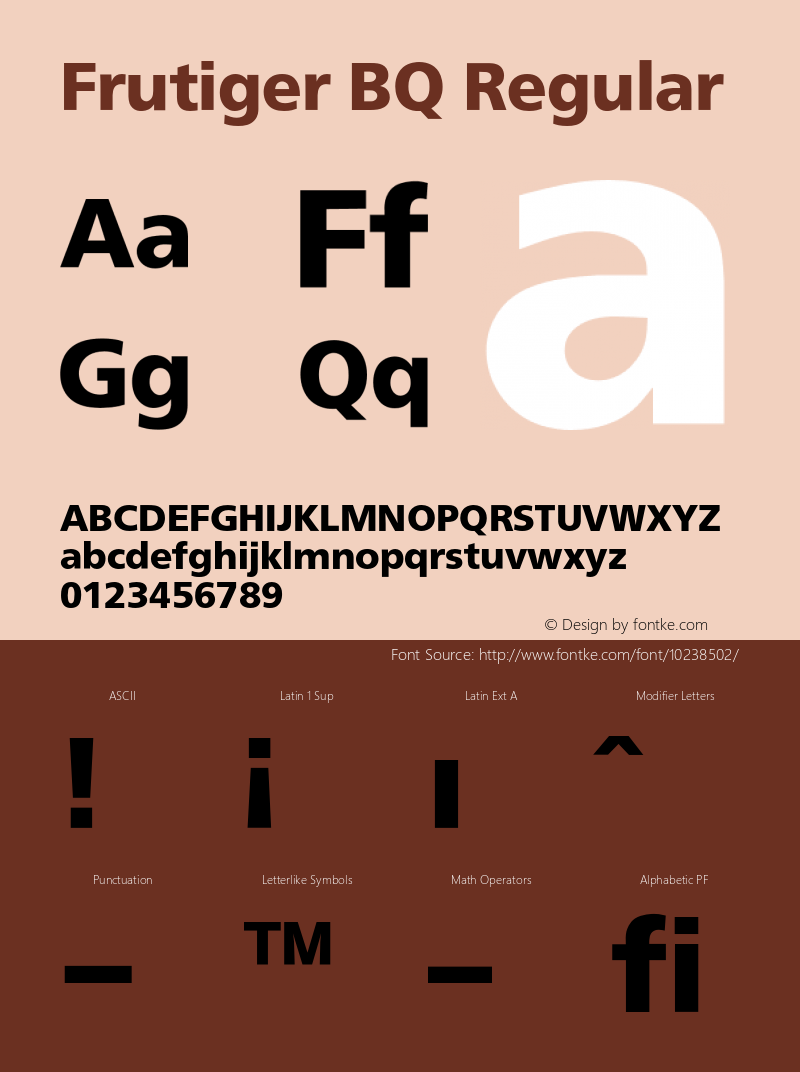 Frutiger BQ Regular 001.000图片样张