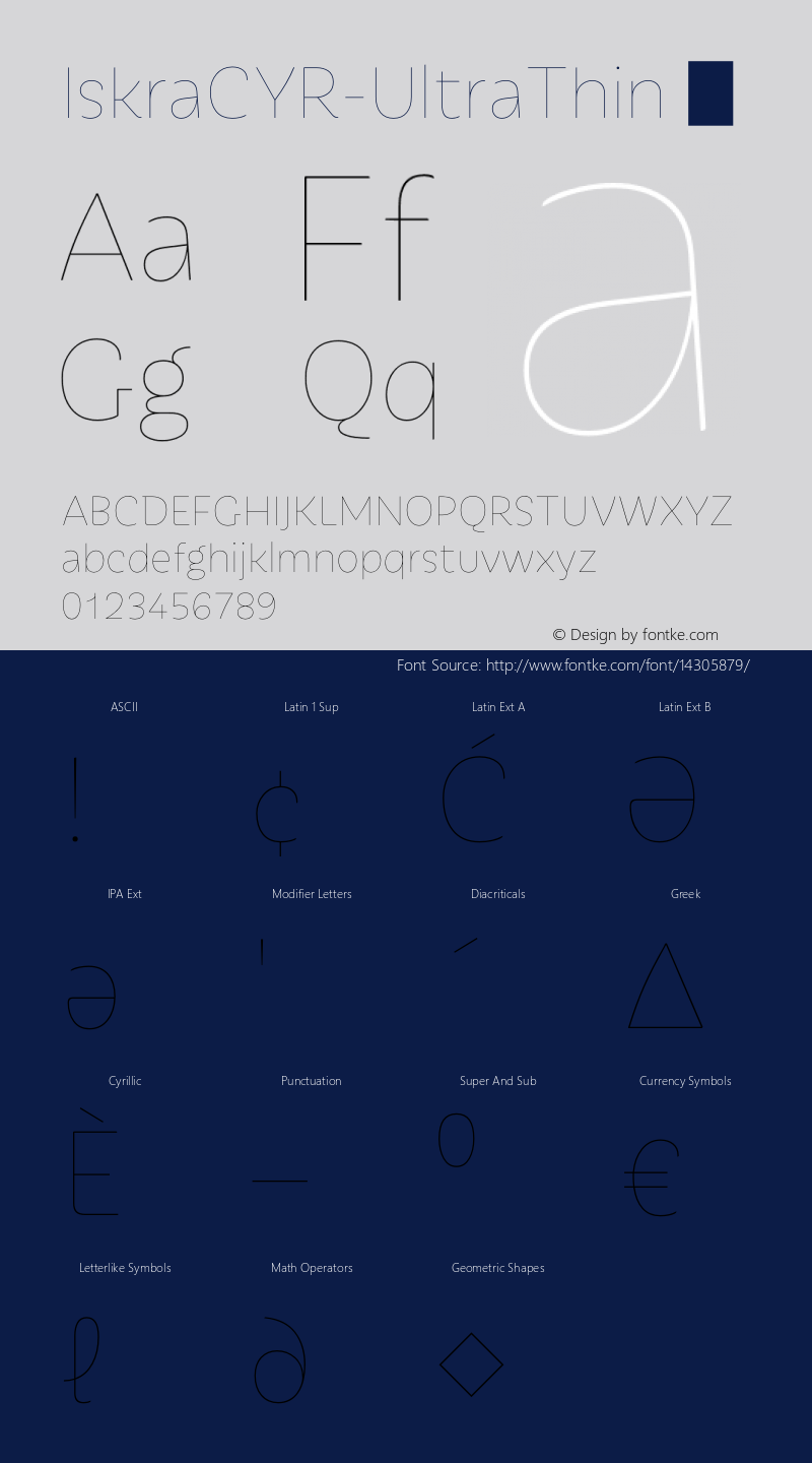 IskraCYR-UltraThin ☞ Version 1.000;com.myfonts.type-together.iskra.cyr-ultrathin.wfkit2.3UqR图片样张