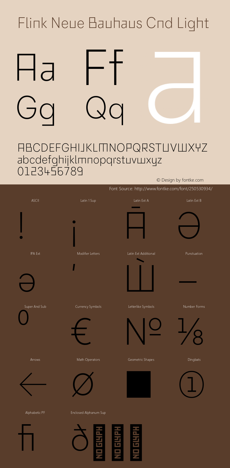 Flink Neue Bauhaus Cnd Light Version 2.100;Glyphs 3.1.2 (3150)图片样张