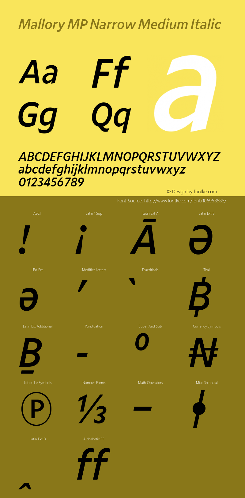 Mallory MP Nrrw Medium Italic Version 2.000;PS 0.000;hotconv 16.6.51;makeotf.lib2.5.65220图片样张