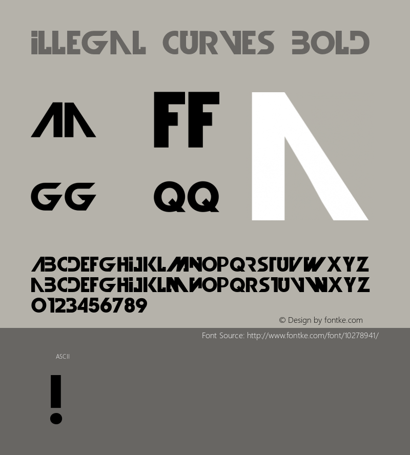 Illegal Curves Bold Version 001.000图片样张