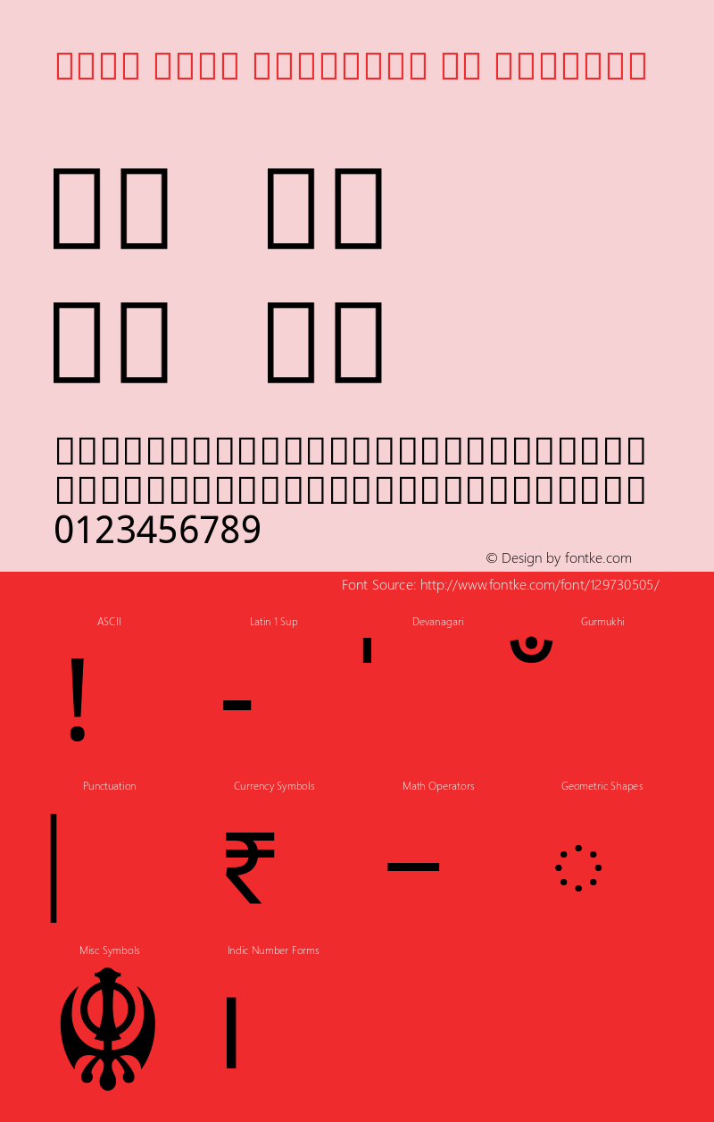 Noto Sans Gurmukhi UI Regular Version 2.001; ttfautohint (v1.8.3) -l 8 -r 50 -G 200 -x 14 -D guru -f none -a qsq -X 