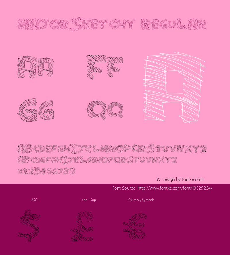 MajorSketchy Regular Version 1.00 December 3, 2013, initial release图片样张