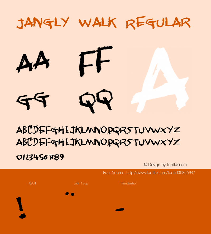 Jangly walk Regular www.pizzadude.dk图片样张