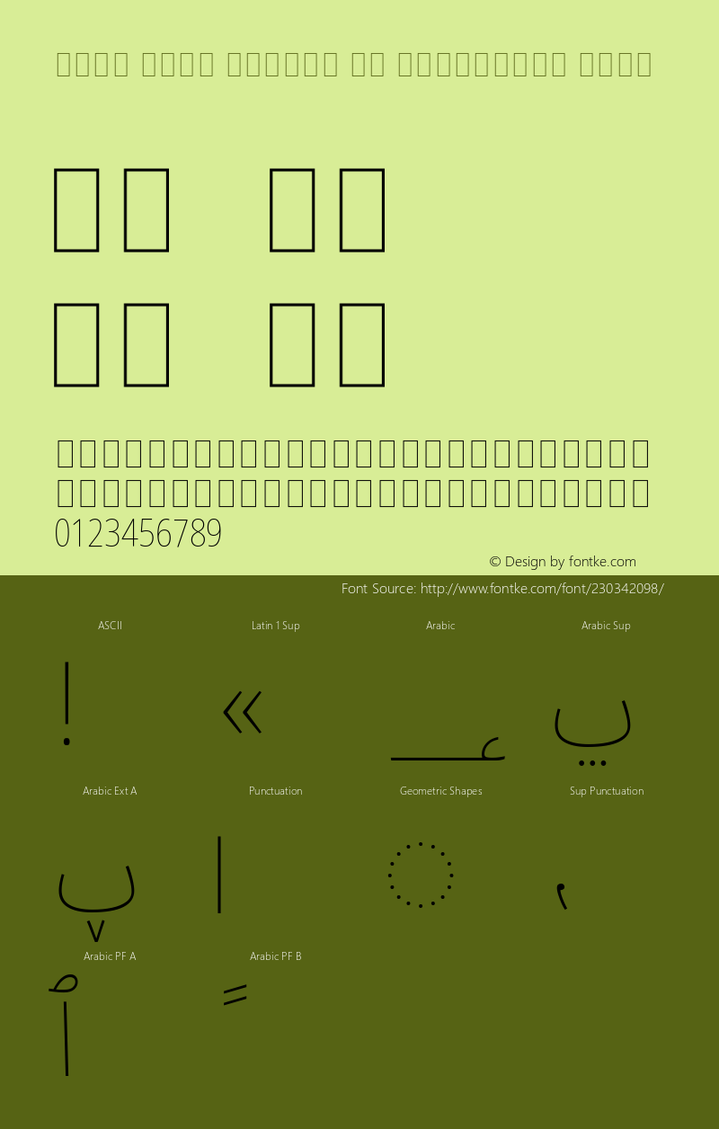 Noto Sans Arabic UI Condensed Thin Version 2.009; ttfautohint (v1.8) -l 8 -r 50 -G 200 -x 14 -D arab -f none -a qsq -X 