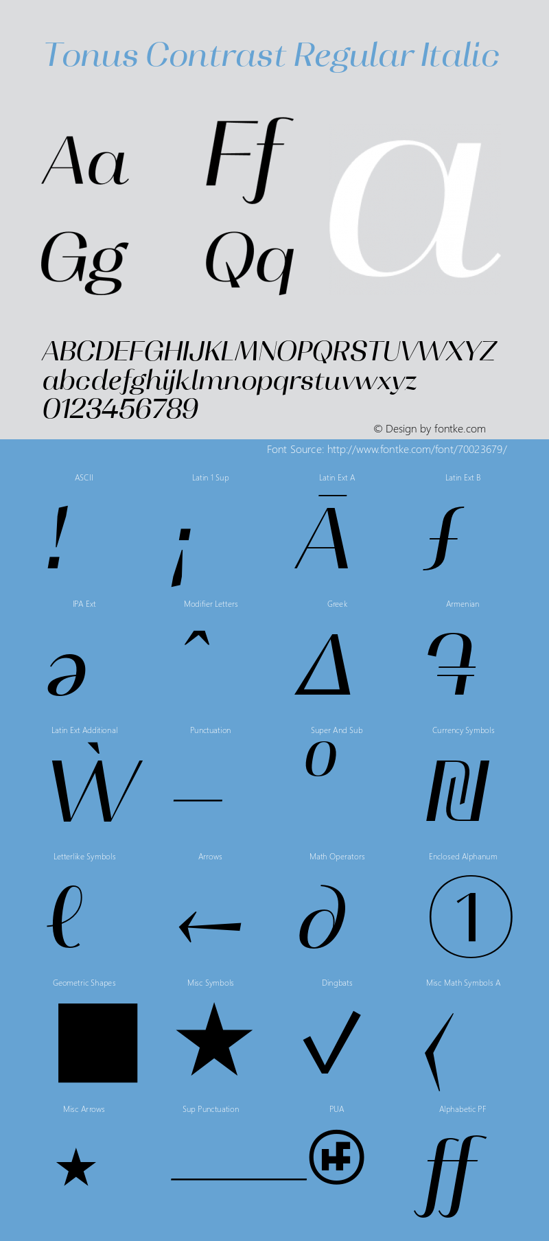 TonusContrast-RegularItalic 1.000图片样张