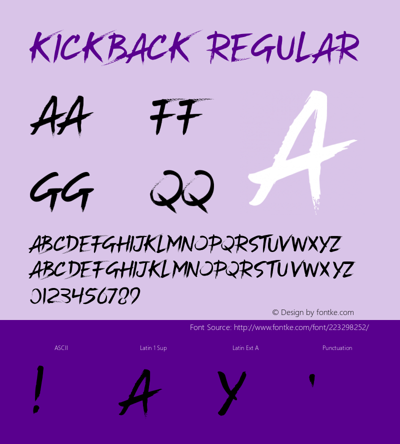 Kickback Version 1.018;Fontself Maker 3.5.4图片样张