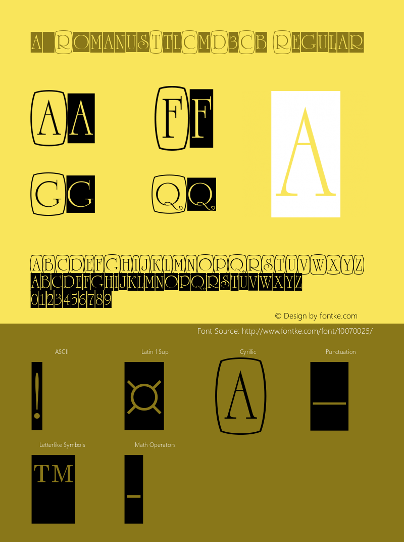 a_RomanusTtlCmD3Cb Regular 01.03图片样张