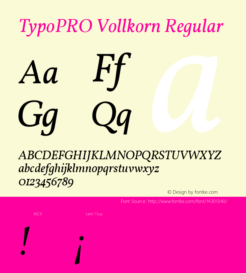 TypoPRO Vollkorn Regular Version 2.001图片样张