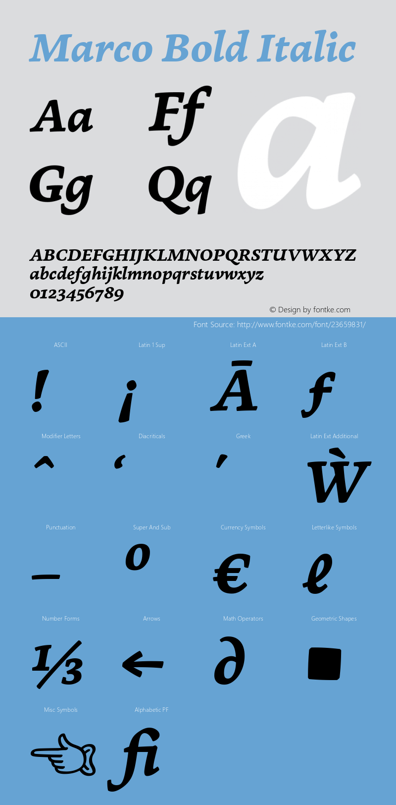 Marco Bold Italic Version 1.001;PS 001.001;hotconv 1.0.70;makeotf.lib2.5.58329图片样张