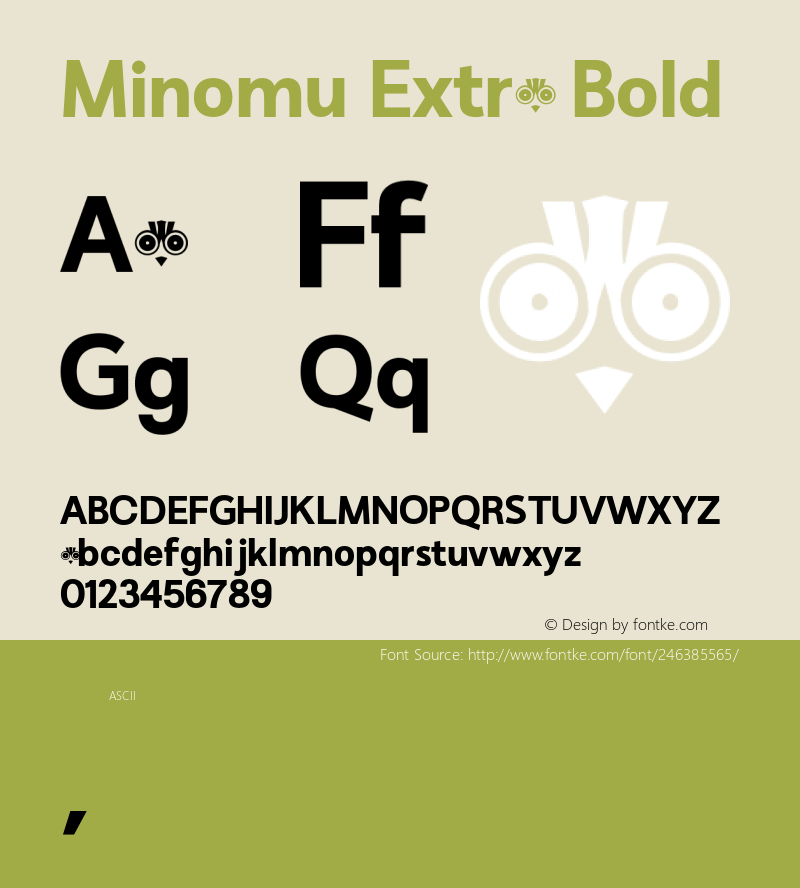 Minomu-ExtraBold Version 1.000图片样张