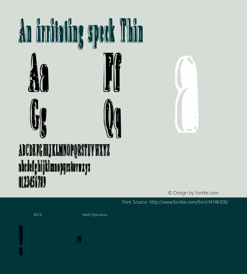 An irritating speck Thin Version 2000; 1.0, an irrita图片样张