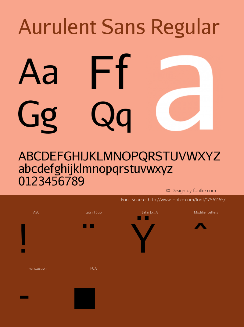 Aurulent Sans Regular Version 2007.05.04图片样张