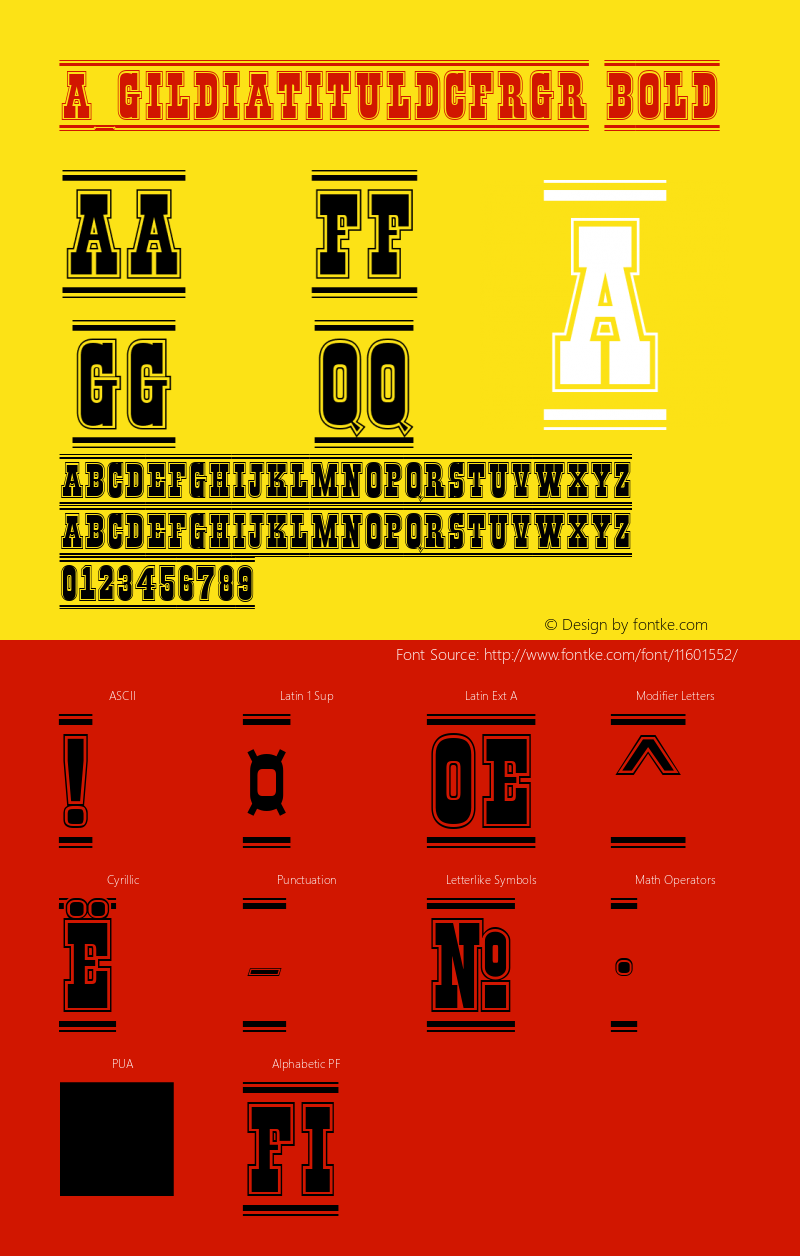 a_GildiaTitulDcFrGr Bold 01.03图片样张