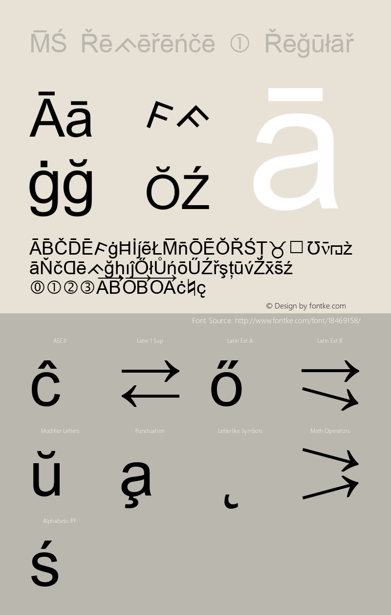 MS Reference 1 Regular Version 1.02图片样张