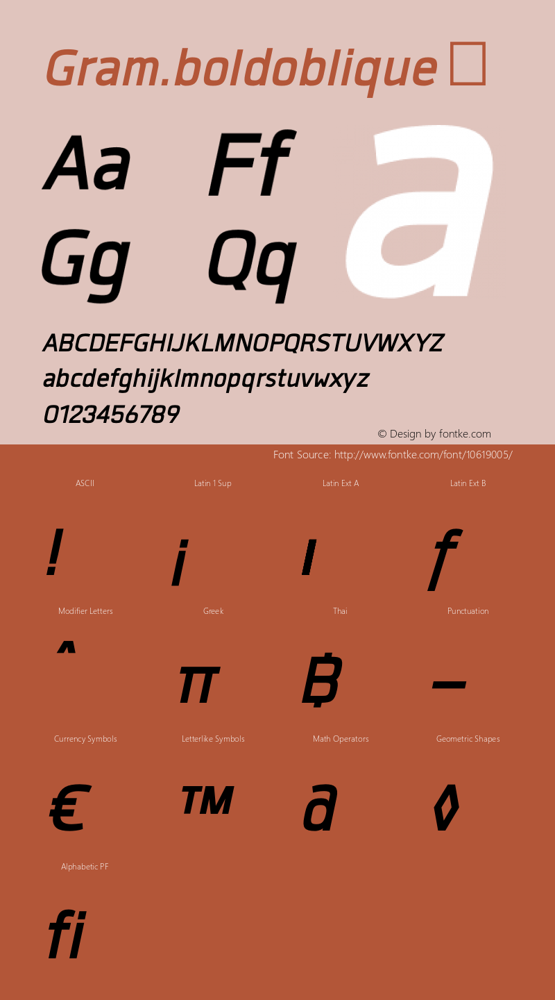 Gram.boldoblique ☞ Version 1.000;com.myfonts.typesketchbook.gram.bold-oblique.wfkit2.3Uqq图片样张