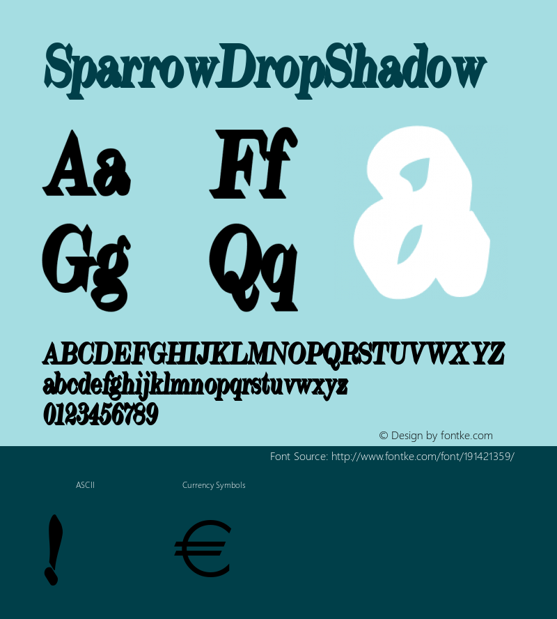 ☞SparrowDropShadow 001.000;com.myfonts.easy.aboutype.sparrow.drop-shadow.wfkit2.version.2XqL图片样张