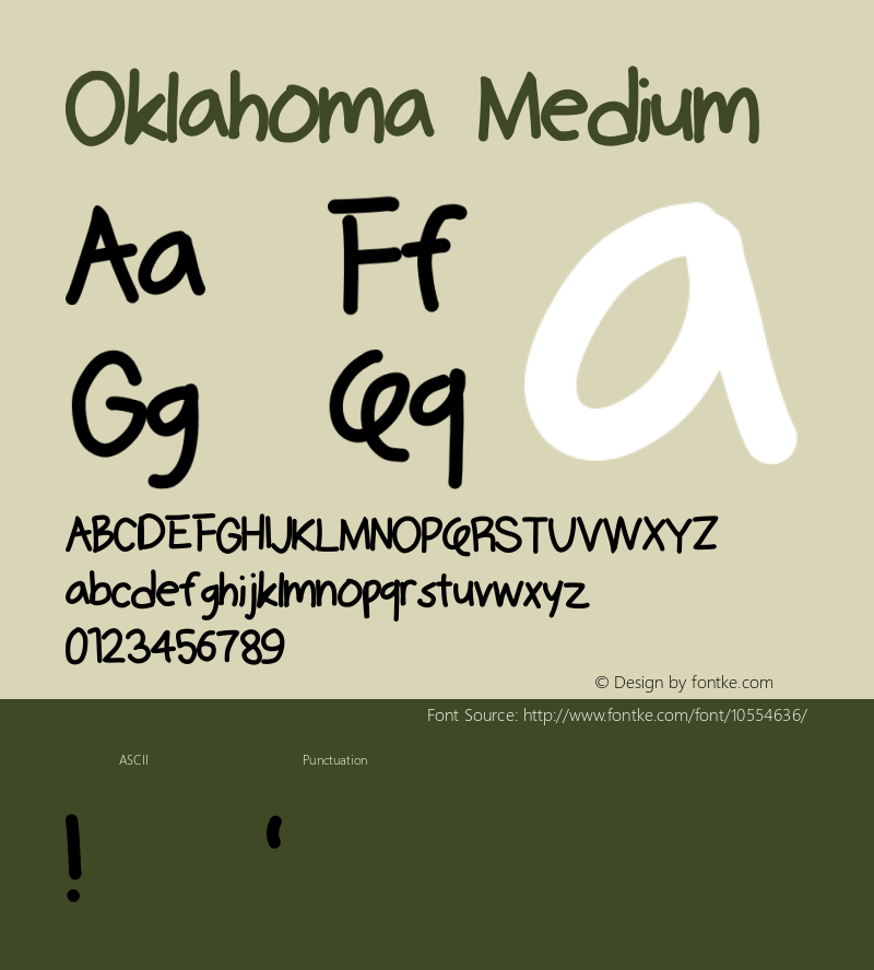 Oklahoma Medium Version 1.0图片样张