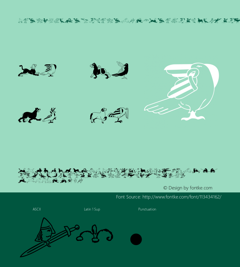 Linotype Invasion W95 Animals Version 2.00图片样张