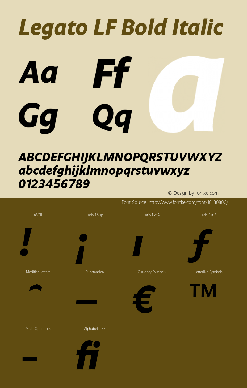 Legato LF Bold Italic 004.460图片样张