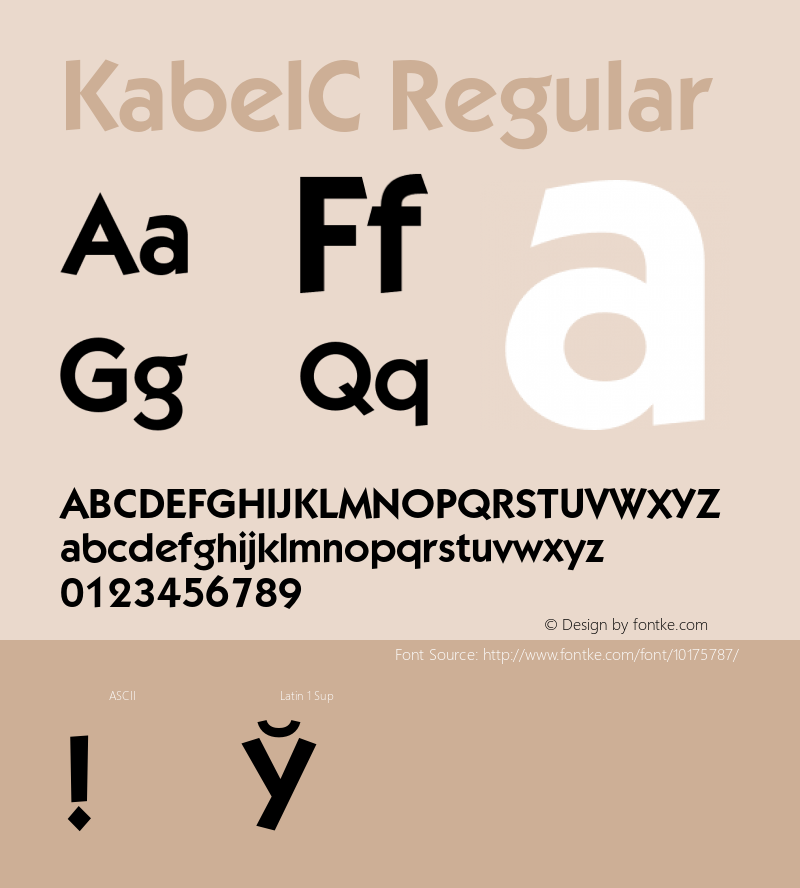 KabelC Regular 001.000图片样张