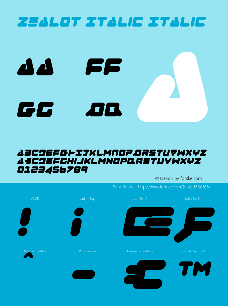 Zealot Italic Italic 001.000图片样张