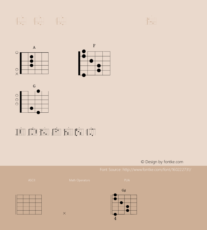 GIGI Guitar Score Chord Version 0.800;hotconv 1.0.109;makeotfexe 2.5.65596图片样张