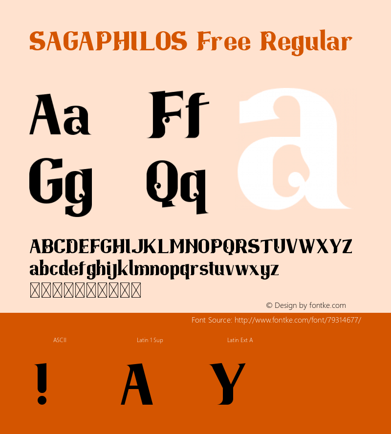 SAGAPHILOS Free Version 1.005;Fontself Maker 3.5.1图片样张