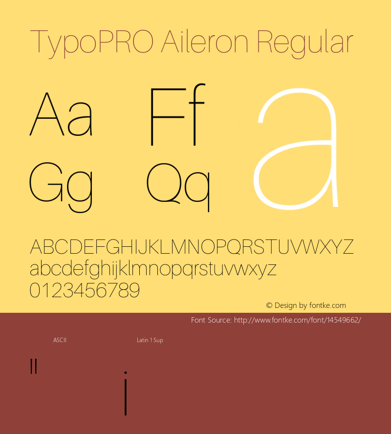 TypoPRO Aileron Regular Version 1.000;PS 001.000;hotconv 1.0.70;makeotf.lib2.5.58329图片样张