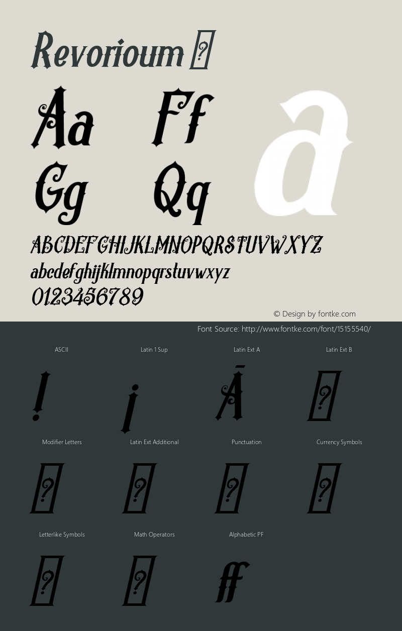 Revorioum ☞ Version 1.000;com.myfonts.easy.seventh-imperium.revorioum.regular.wfkit2.version.4odA图片样张