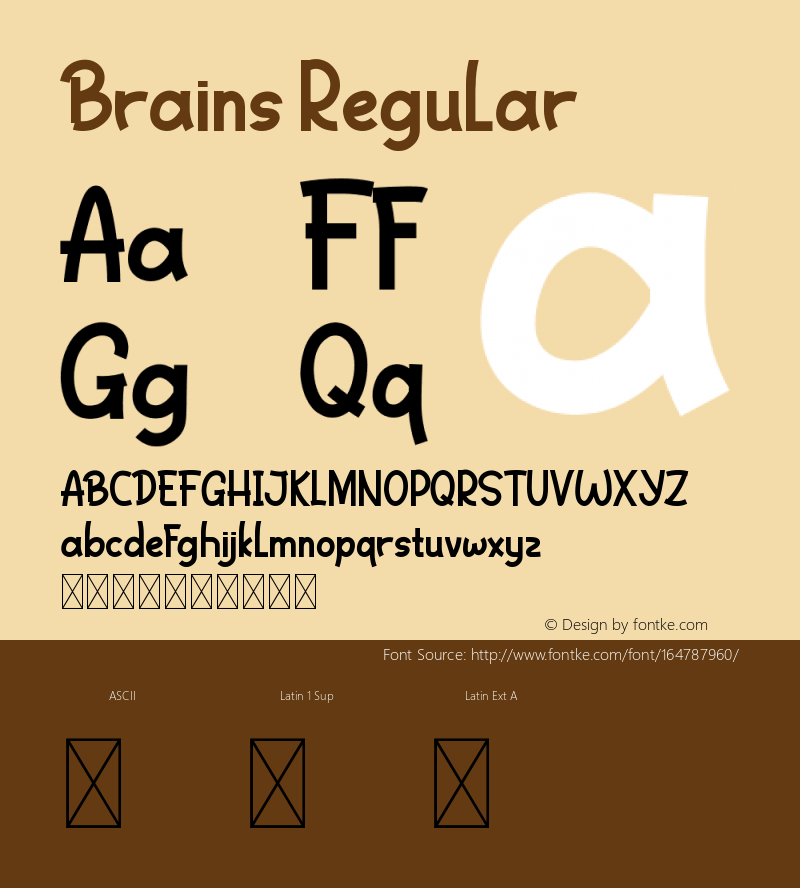 Brains Version 1.001;Fontself Maker 3.5.4图片样张