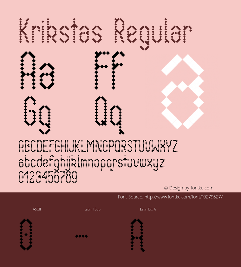 Krikstas Regular Version 1.000 2008 initial release图片样张