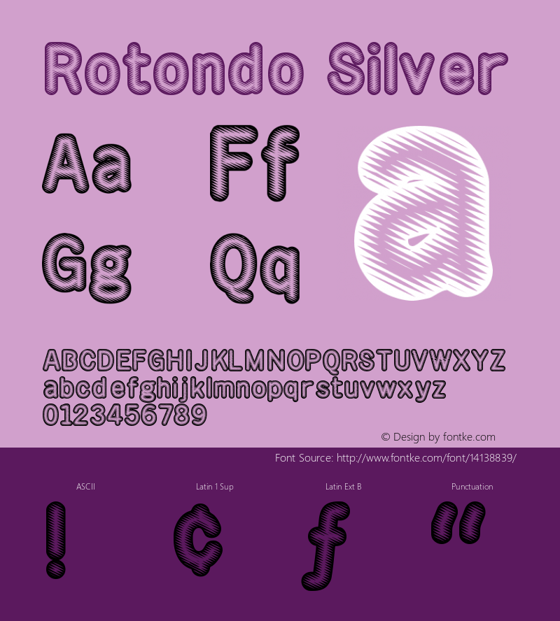 Rotondo Silver Version Macromedia Fontograp图片样张