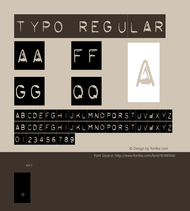 Typo Regular Version 001.000图片样张