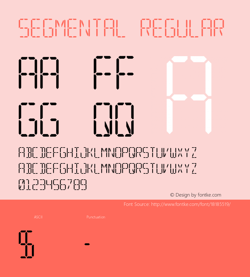 Segmental Regular Version 1.000图片样张