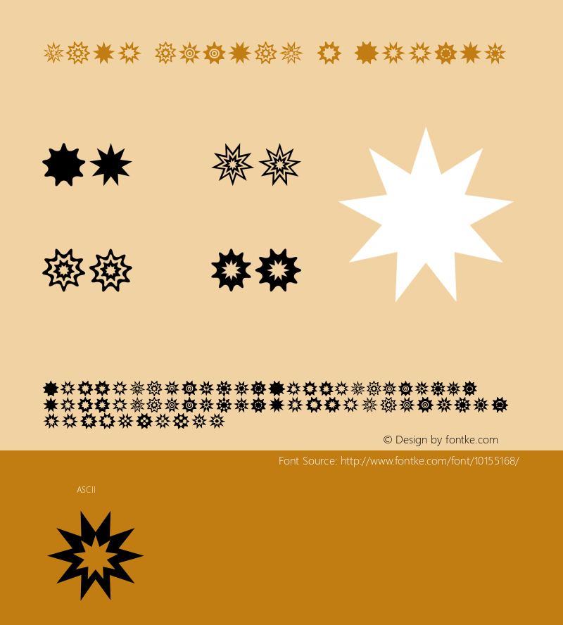 Star Things 3 Normal 1.0 - November 2005 - freeware font图片样张