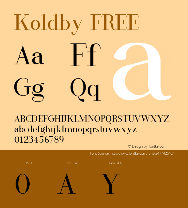 Koldby FREE Version 1.007;Fontself Maker 3.5.8图片样张