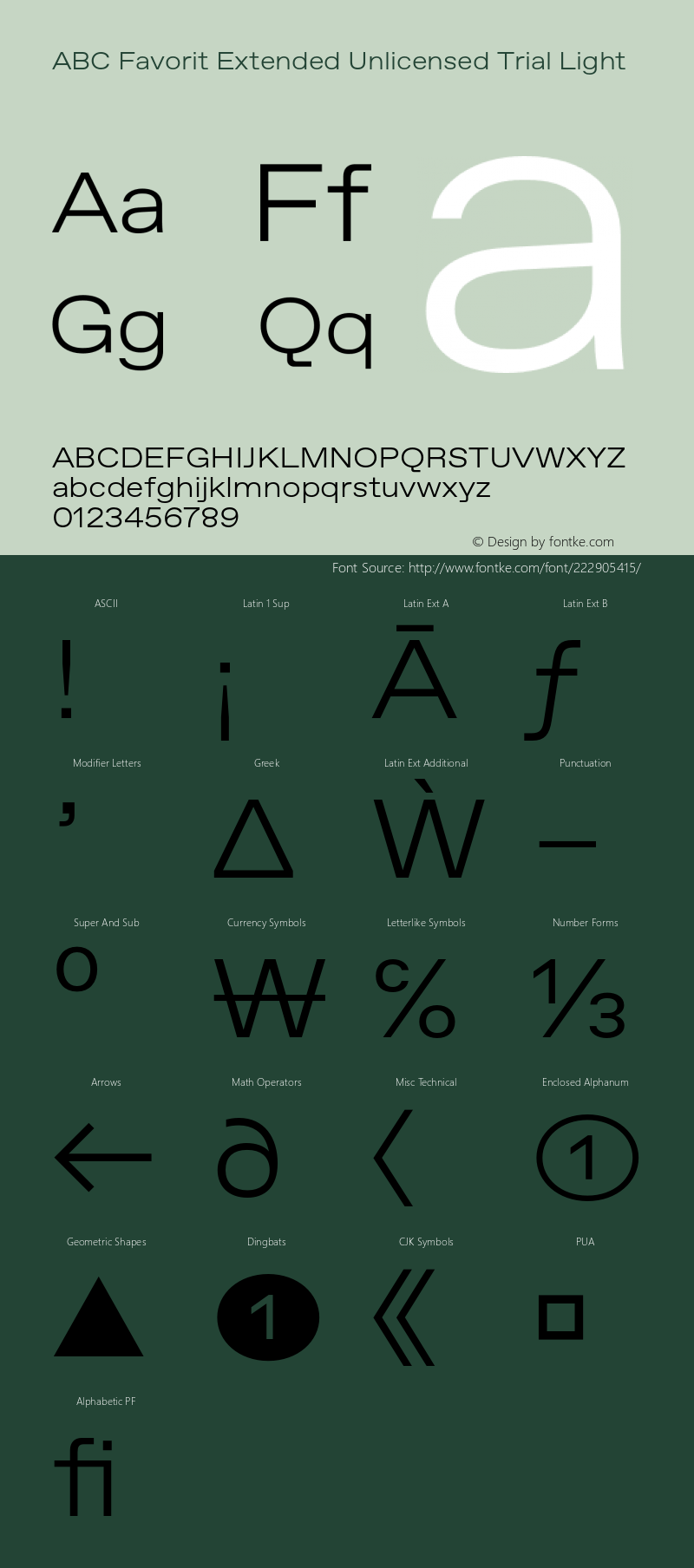 ABC Favorit Extended Unlicensed Trial Light Version 1.200;Unlicensed Trial图片样张