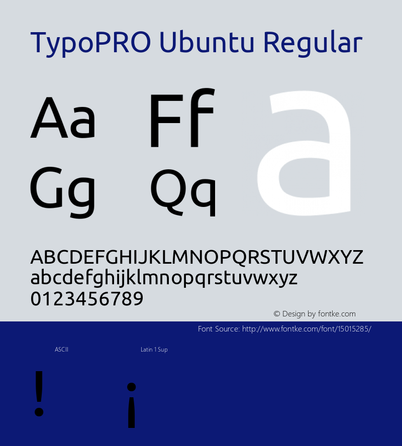 TypoPRO Ubuntu Regular Version 0.80图片样张