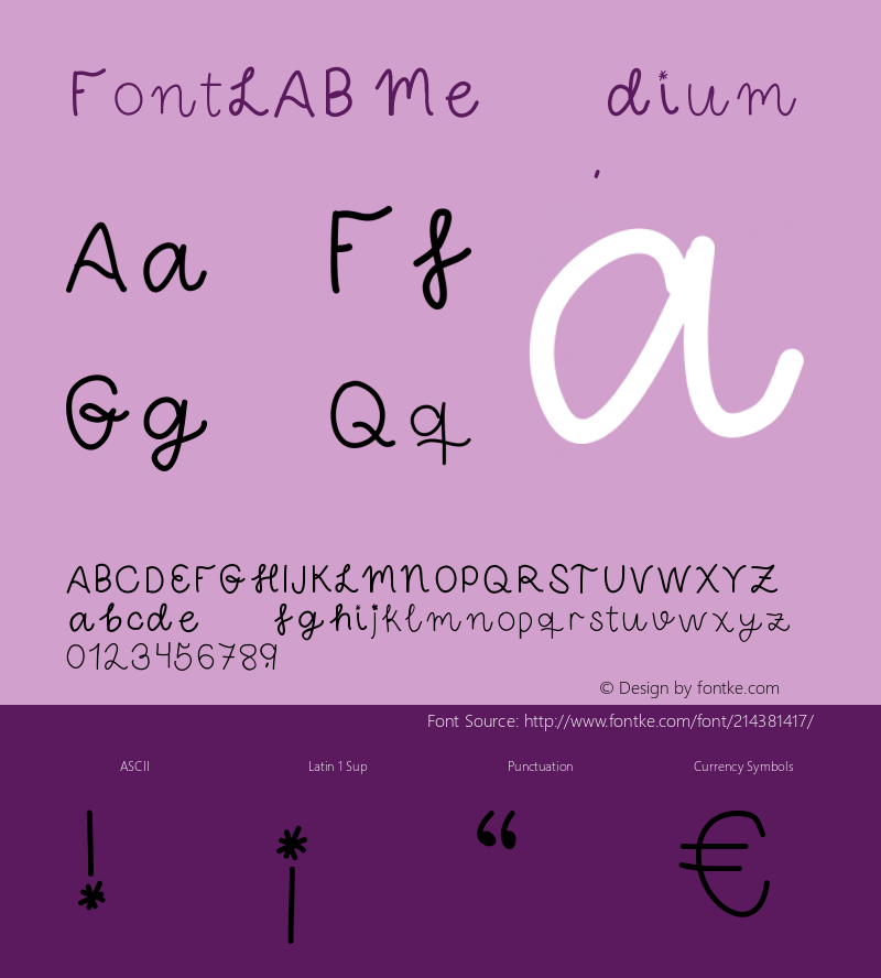 FontLAB Version 001.000图片样张