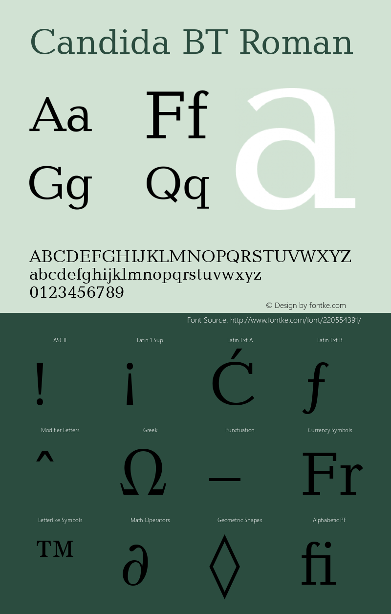 Candida BT Roman Version 1.01 emb4-OT图片样张